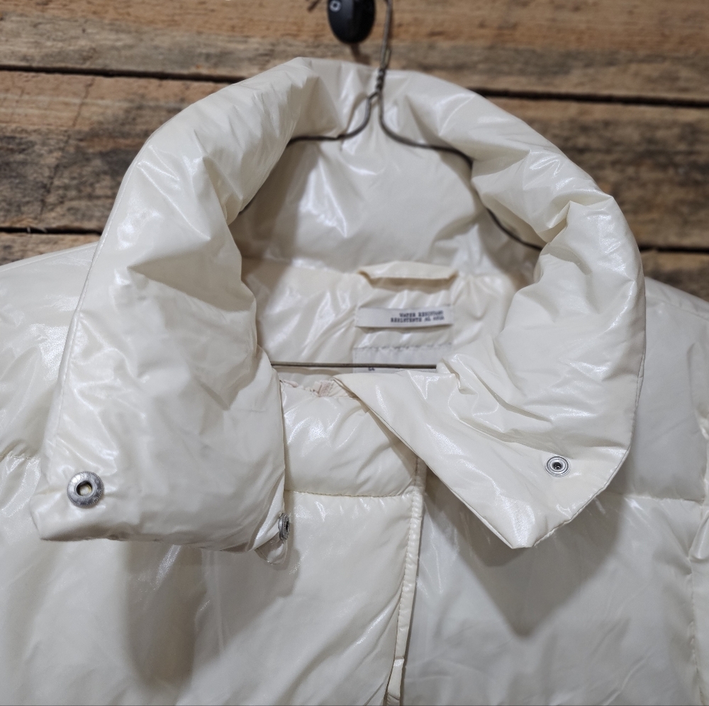 NWT A New Day Cream Puffer Jacket/Coat Water Resistant - Picture 3 of 10